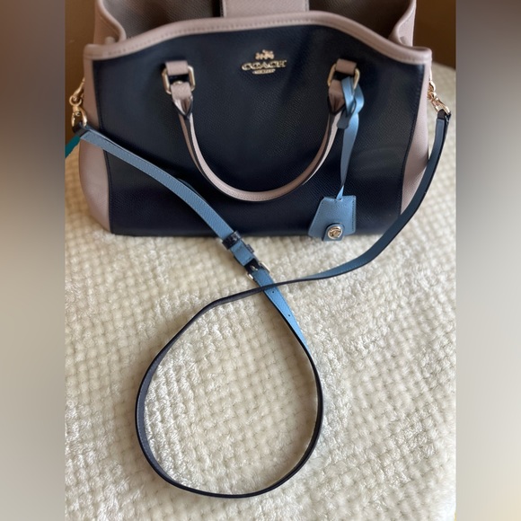 Coach Small Margot Carryall in Crossgrain Leather color block - Picture 10 of 10